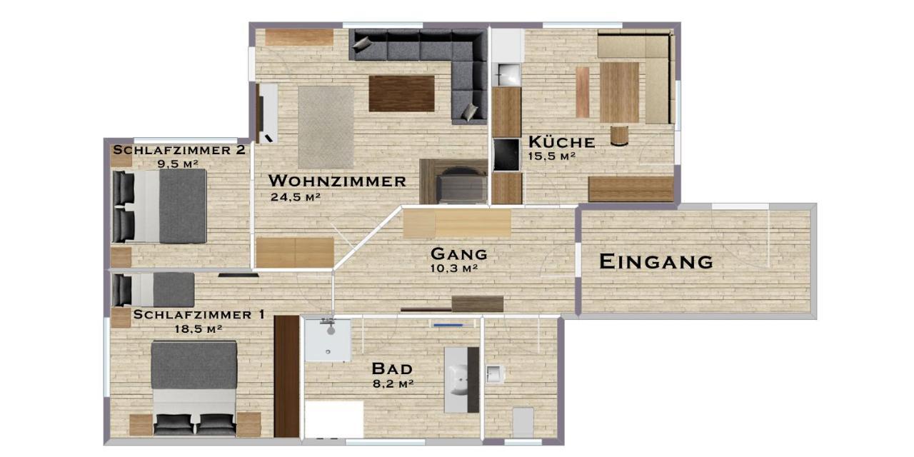 קאפל Alp Chalet Appartement מראה חיצוני תמונה